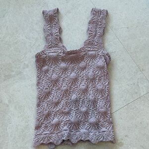 Altar'd State Textured Lavender Tank Top